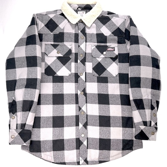Dickies Other - Dickies Flannel Shirt Jacket W/Sherpa Collar Size Small (34-36) Men's
